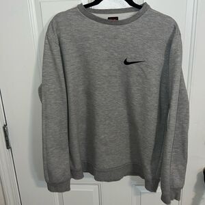 Nike crewneck gray red black